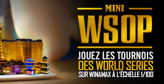 8,80€ de réduction à l'occasion des Mini WSOP®