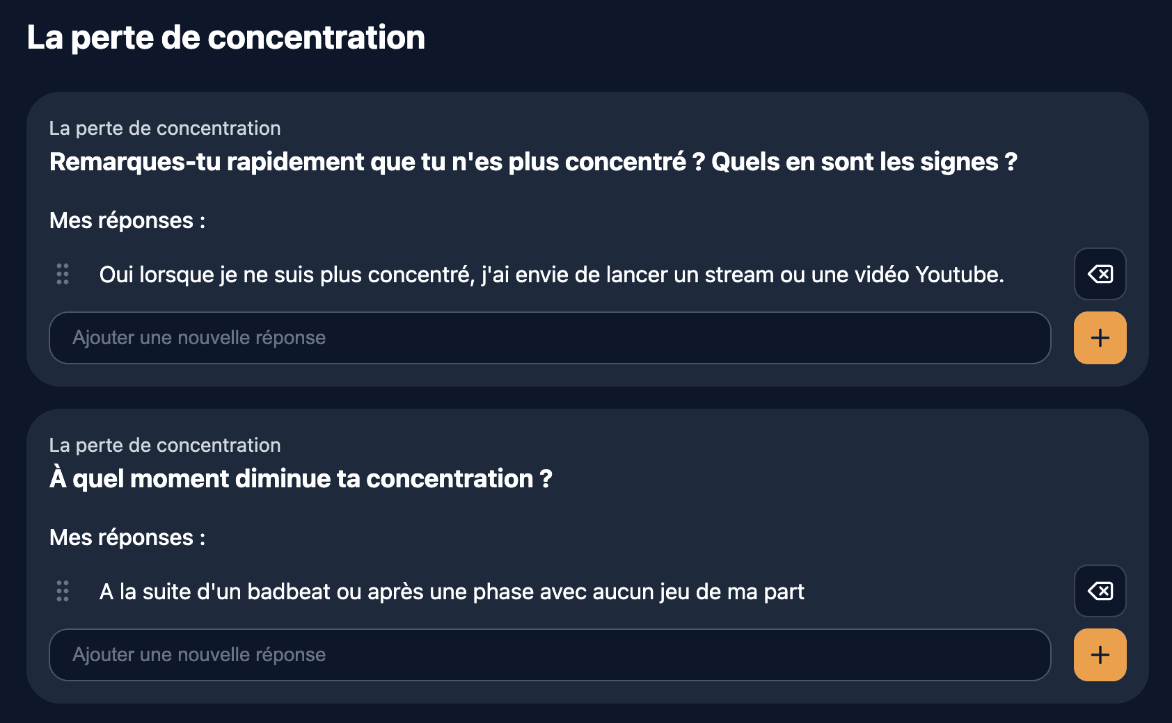Entraînement au focus dans Poker Toolkit